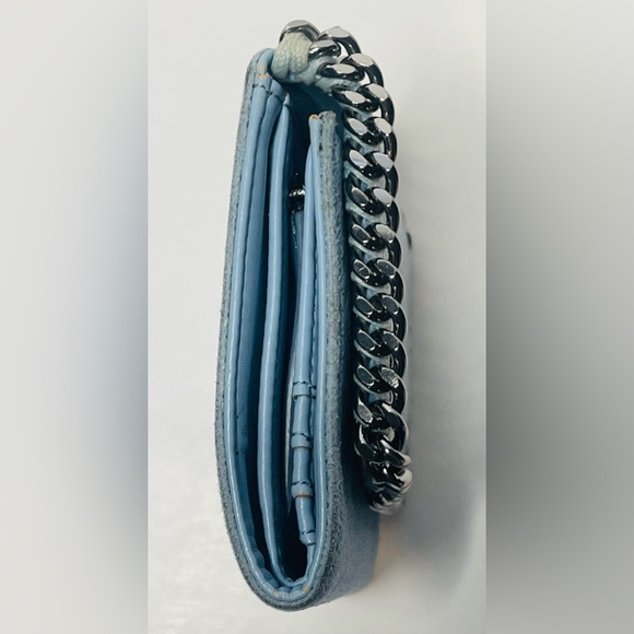 Stella McCartney Falabella Small Flap Wallet powder blue silver hardware - Picture 4 of 15
